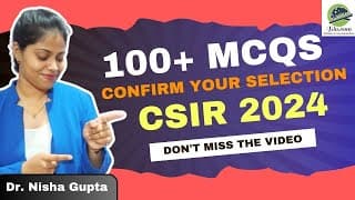 CSIR and SET 2024: Rapid Revision Series | Part 2 | Confirm your Selection | Biodotcom | #csir #set