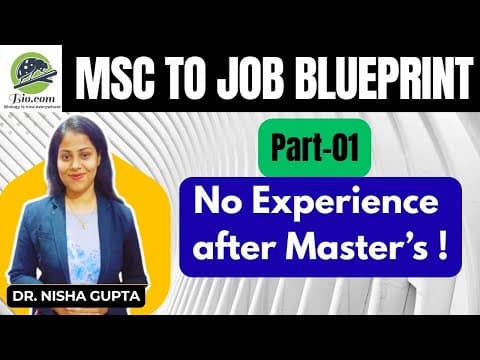 MSc to Job Blueprint | Address academic gap in career